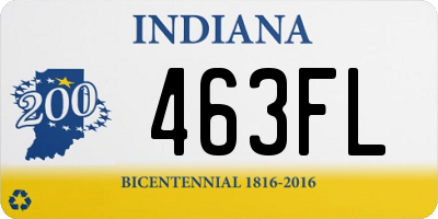 IN license plate 463FL