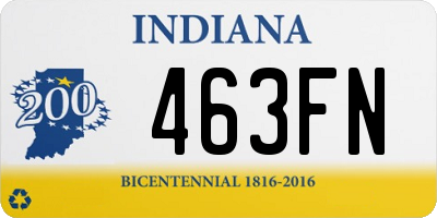 IN license plate 463FN