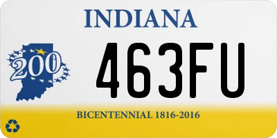 IN license plate 463FU