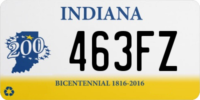 IN license plate 463FZ