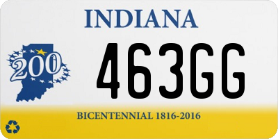 IN license plate 463GG