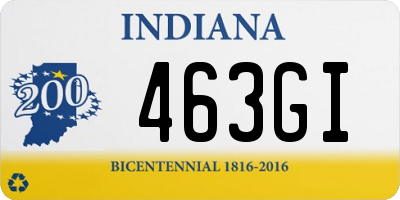 IN license plate 463GI