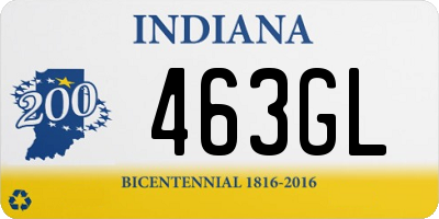 IN license plate 463GL