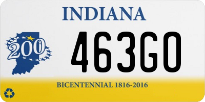 IN license plate 463GO