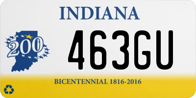 IN license plate 463GU