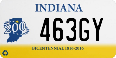 IN license plate 463GY