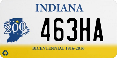 IN license plate 463HA