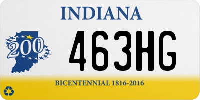 IN license plate 463HG