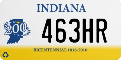 IN license plate 463HR