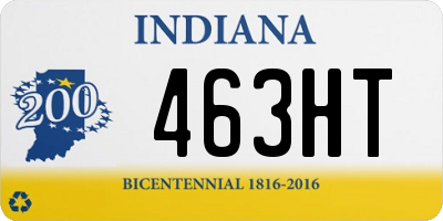 IN license plate 463HT