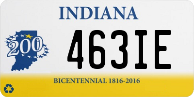 IN license plate 463IE