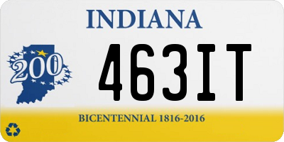 IN license plate 463IT