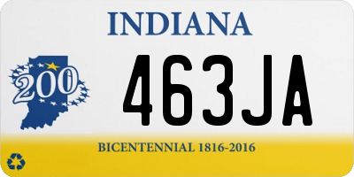 IN license plate 463JA