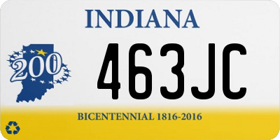 IN license plate 463JC