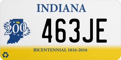 IN license plate 463JE