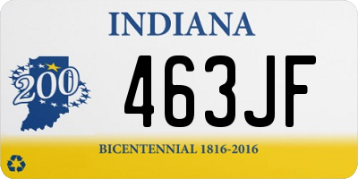 IN license plate 463JF