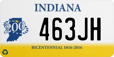 IN license plate 463JH