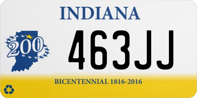 IN license plate 463JJ