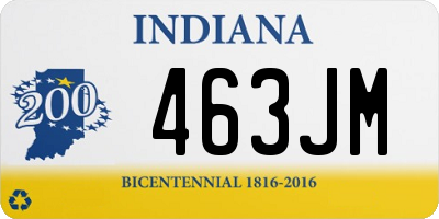 IN license plate 463JM