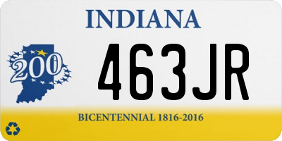 IN license plate 463JR