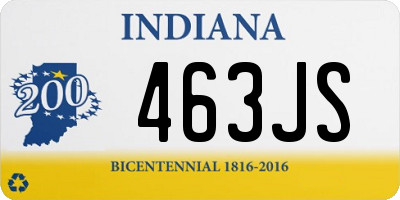 IN license plate 463JS