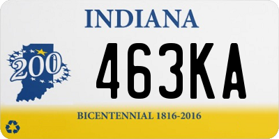 IN license plate 463KA