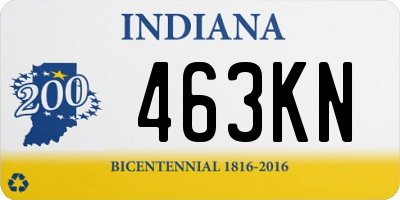 IN license plate 463KN