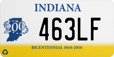 IN license plate 463LF