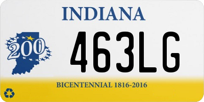 IN license plate 463LG