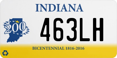 IN license plate 463LH