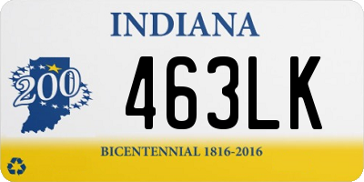 IN license plate 463LK