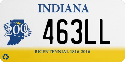 IN license plate 463LL