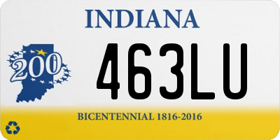 IN license plate 463LU