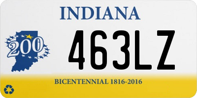 IN license plate 463LZ