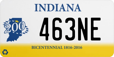 IN license plate 463NE