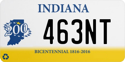 IN license plate 463NT