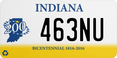 IN license plate 463NU