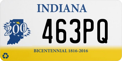 IN license plate 463PQ