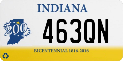 IN license plate 463QN