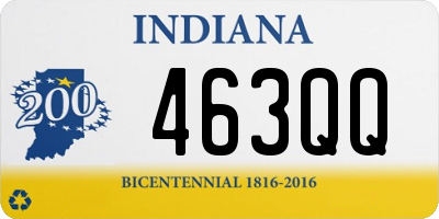 IN license plate 463QQ