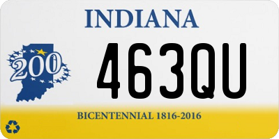 IN license plate 463QU