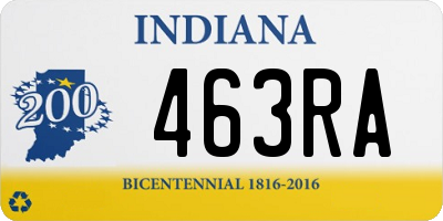 IN license plate 463RA