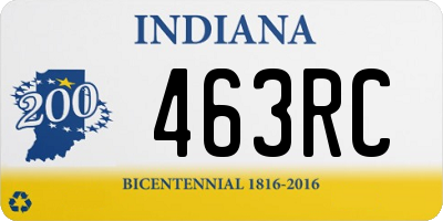 IN license plate 463RC