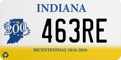 IN license plate 463RE