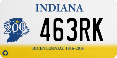 IN license plate 463RK