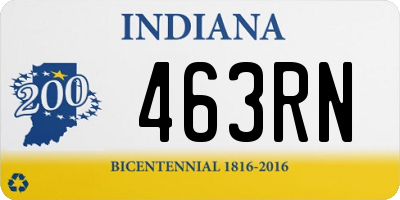 IN license plate 463RN