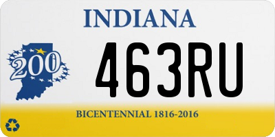 IN license plate 463RU