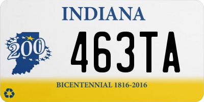 IN license plate 463TA