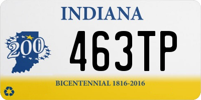 IN license plate 463TP