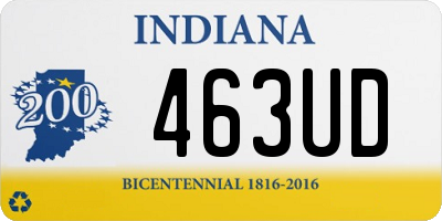 IN license plate 463UD